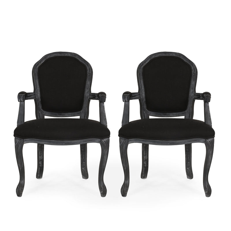 Traditional Upholstered Dining Chairs, Set of 2 - NH985413