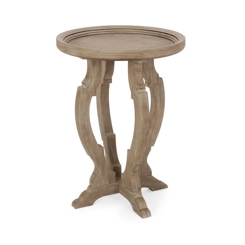 French Country Accent Table with Round Top - NH491313