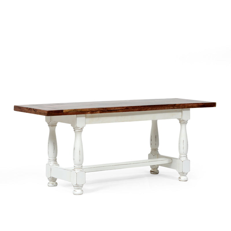 Handcrafted Rustic 2 Toned Mango Wood Coffee Table - NH036313