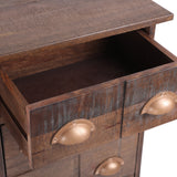 Handcrafted Boho Mango Wood Cabinet - NH289313