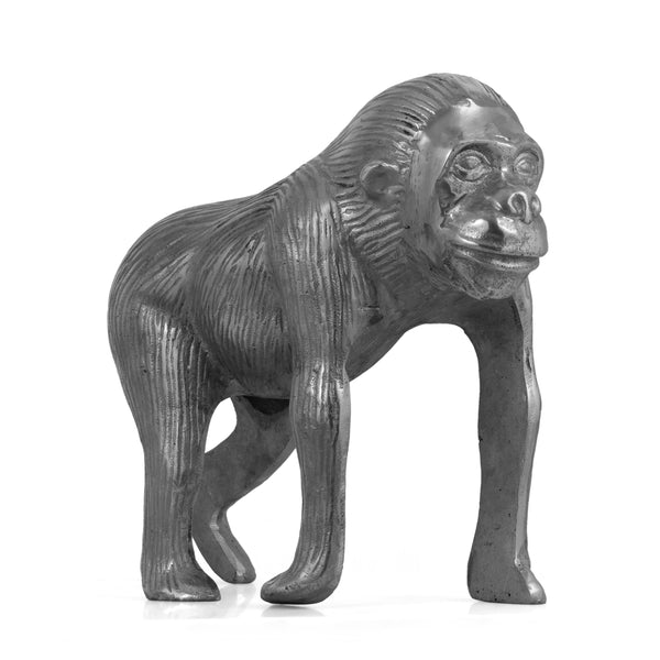Handcrafted Aluminum Decorative Ape Figurine - NH522413