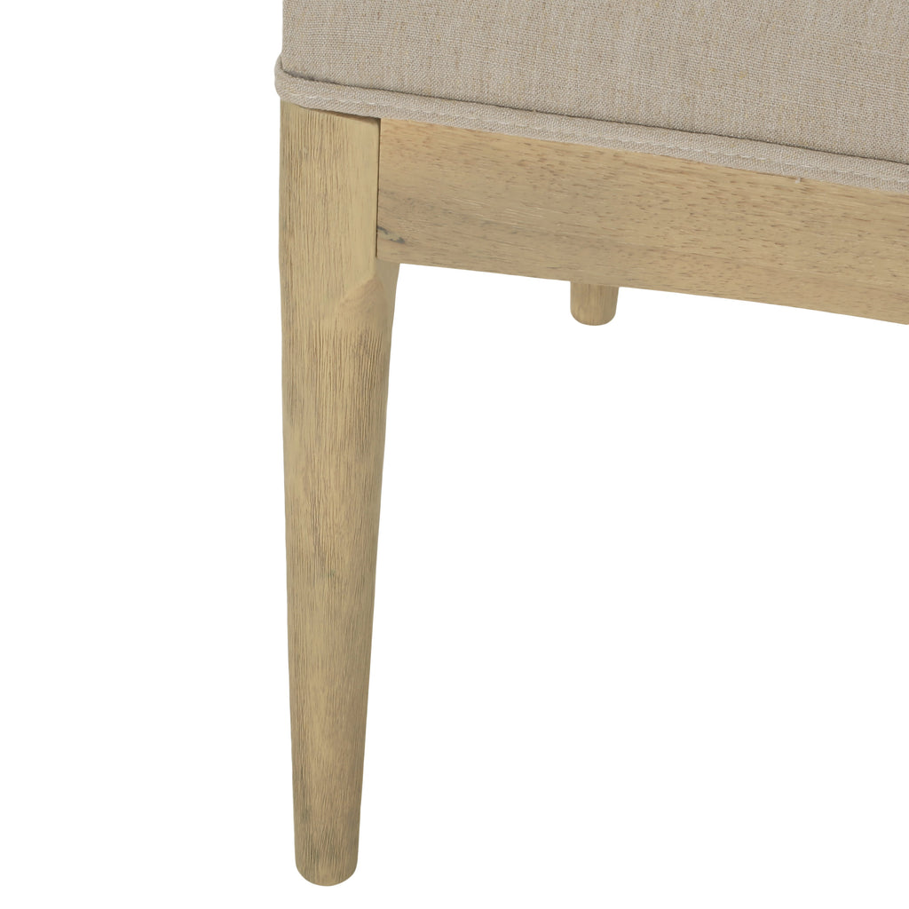 Covey Mid Century Modern Fabric Upholstered Wood Dining Chairs, Set of NobleHouseFurniture