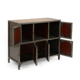 Handcrafted Boho 6 Cubby Cabinet - NH140413