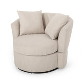 Contemporary Upholstered Swivel Club Chair - NH841413