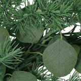Nolta 24.5" Eucalyptus and Fir Artificial Wreath, Green