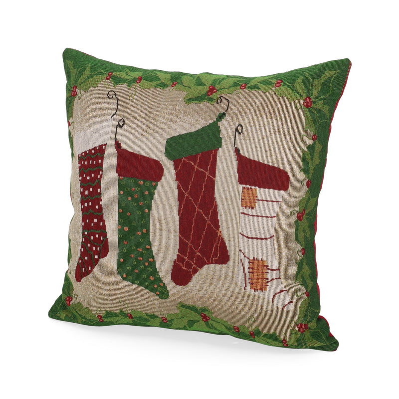 Modern Fabric Christmas Throw Pillow Cover - NH297313