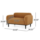 Sandee Contemporary Upholstered Loveseat