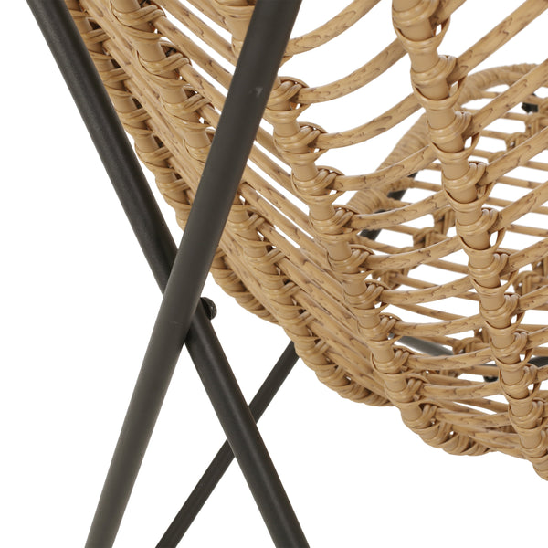 Juan Outdoor Wicker Accent Chairs, Set of 2 Noble House Furniture