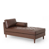 Contemporary Tufted Upholstered Chaise Lounge - NH345413