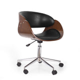 Mid-Century Modern Upholstered Swivel Office Chair - NH951413