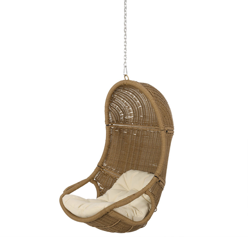 Outdoor/Indoor Wicker Hanging Chair with 8 Foot Chain (NO STAND) - NH700413