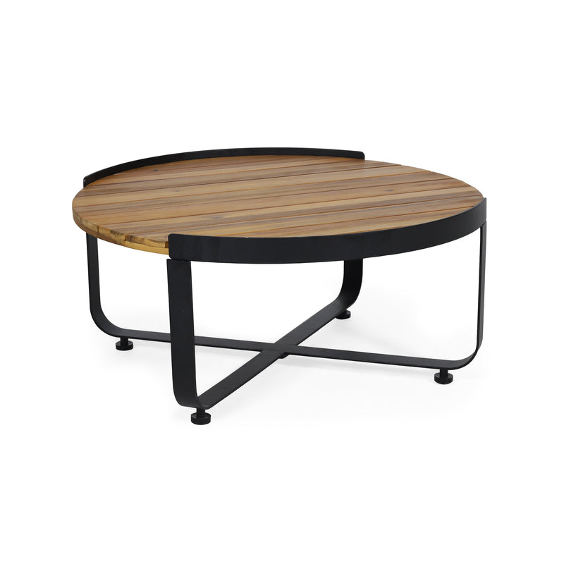 Outdoor Modern Industrial Acacia Wood Coffee Table - NH751313
