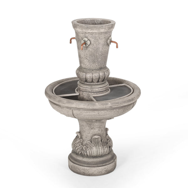 Outdoor 4 Spout Fountain, Light Brown - NH457413