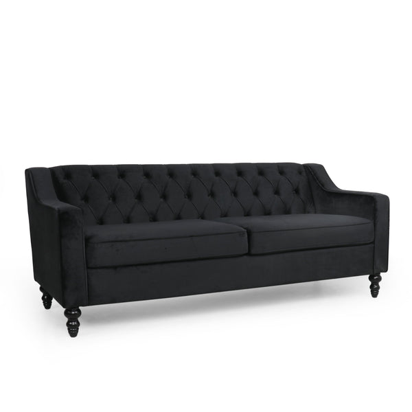 Modern Glam Tufted Velvet 3 Seater Sofa - NH680313