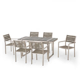 Outdoor 7 Piece Aluminum Dining Set - NH827313