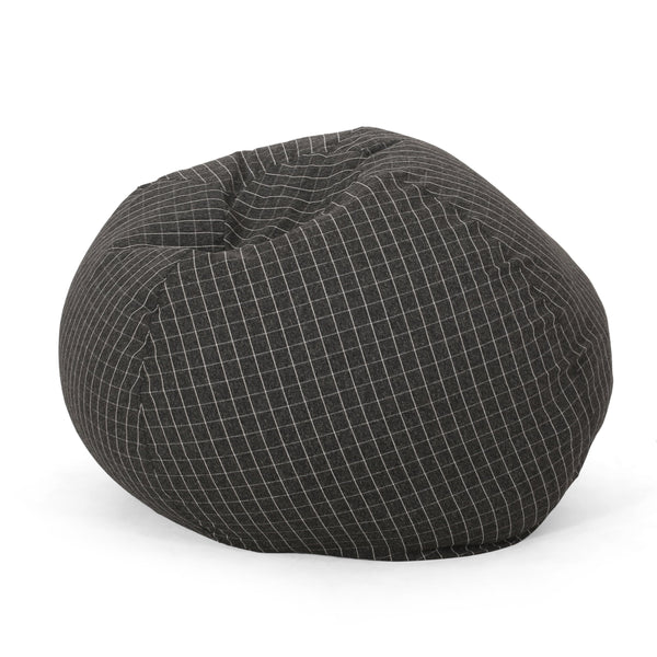 Modern 5 Foot Checkered Bean Bag - NH365313