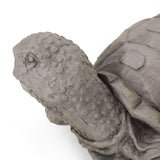 Outdoor Turtle Garden Statue, Dark Gray - NH753413