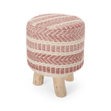 Handcrafted Boho Fabric Stool - NH993313