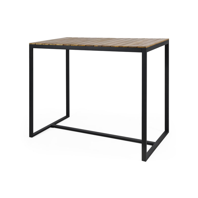 Outdoor Modern Industrial Acacia Wood Bar Table - NH002313