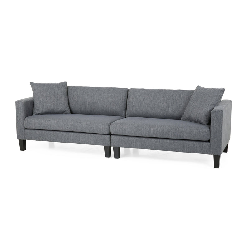 4 Seater Fabric Sofa with Accent Pillows - NH641313