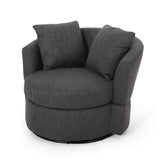Contemporary Upholstered Swivel Club Chair - NH841413