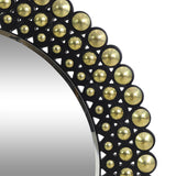 Contemporary Studded Round Wall Mirror - NH794313