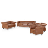 Traditional Chesterfield 4 Piece Living Room Set - NH372313