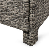 Outdoor Wicker Ottoman with Cushion, Set of 2 - NH579313