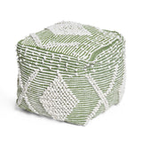 Contemporary Handcrafted Faux Yarn Pouf - NH073513