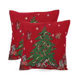 Modern Fabric Christmas Throw Pillow - NH208313