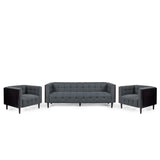 Contemporary Tufted 5 Seater Living Room Set - NH188413