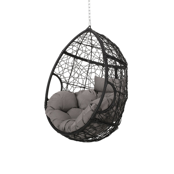 Outdoor and Indoor Wicker Hanging Chair with 8 Foot Chain (NO STAND) - NH284313