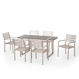 Outdoor 7 Piece Aluminum Dining Set - NH227313