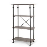 Modern Industrial 4 Shelf Etagere Bookcase - NH306413