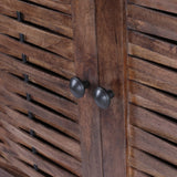Handcrafted Boho Mango Wood 2 Door Sideboard - NH389313