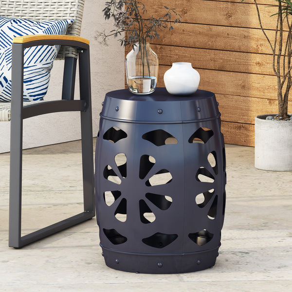 Carey Outdoor Metal Side Table NobleHouseFurniture