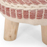 Handcrafted Boho Fabric Stool - NH993313