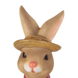 Outdoor Decorative Rabbit Planter, Pink and Brown - NH589413