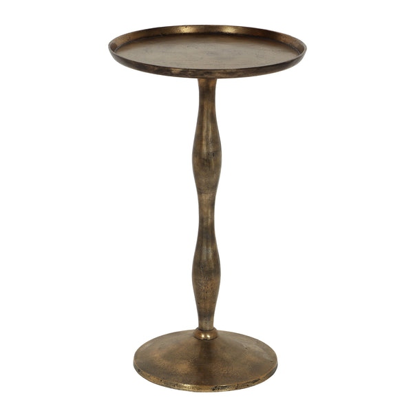 Boho Glam Handcrafted Aluminum Accent Table - NH131413