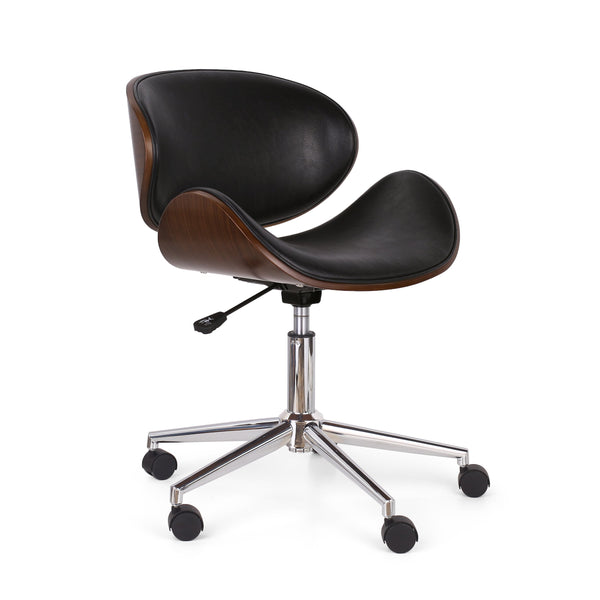 Mid-Century Modern Upholstered Swivel Office Chair - NH751413