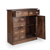 Handcrafted Boho Mango Wood Cabinet - NH289313