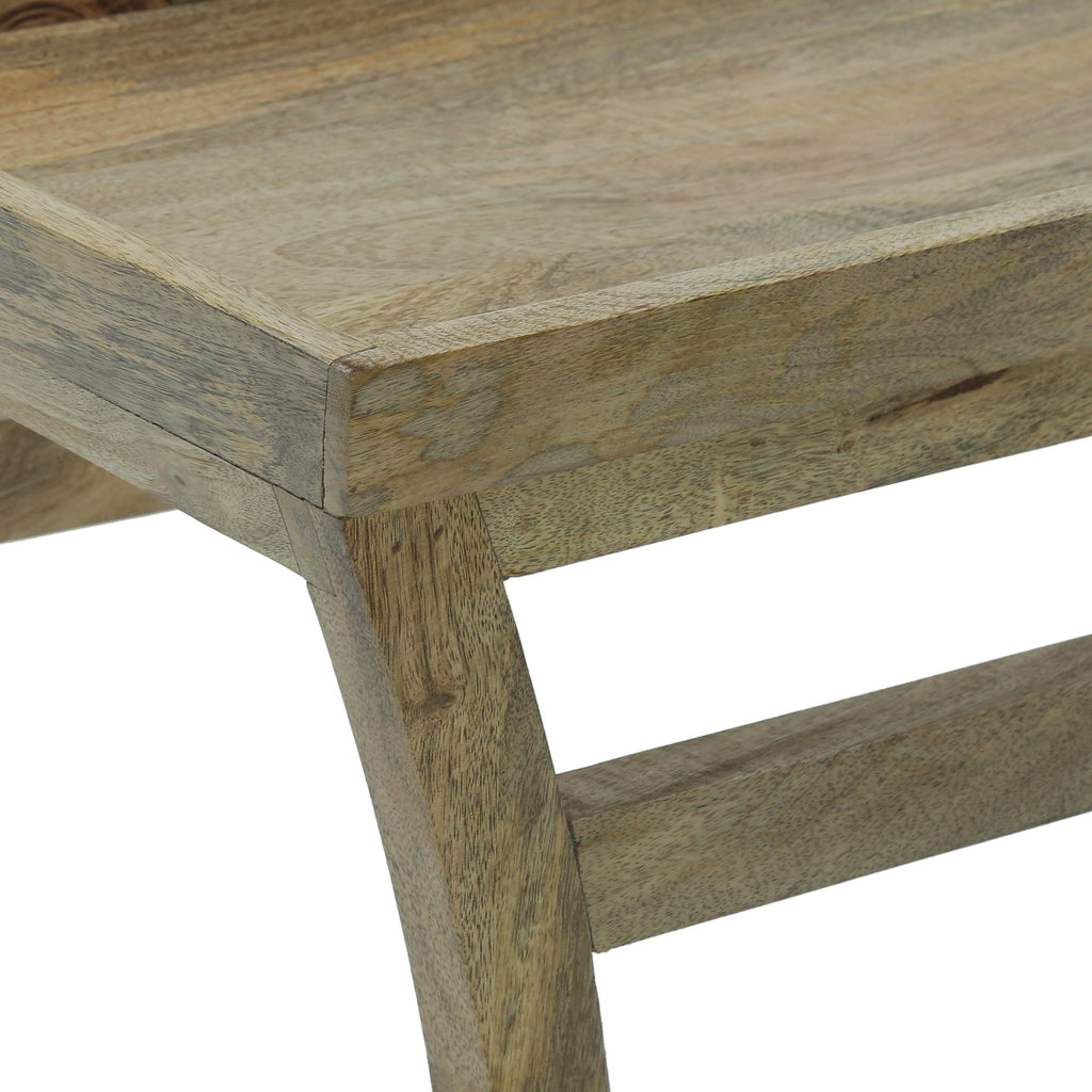 Rustic Handcrafted Mango Wood Console Table, Natural - NH758413 ...