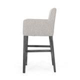 Chaparral Contemporary Fabric Upholstered Wood 30.5 inch Barstools, Set of 2