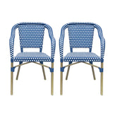 Grouse Outdoor French Bistro Chairs, Set of 2