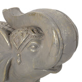 Outdoor Elephant Garden Statue, Gray and Gold - NH763413