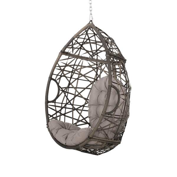 Outdoor and Indoor Wicker Hanging Chair with 8 Foot Chain (NO STAND) - NH584313