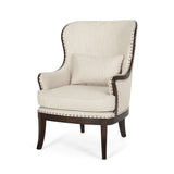 Contemporary Upholstered Accent Chair with Nailhead Trim - NH375513